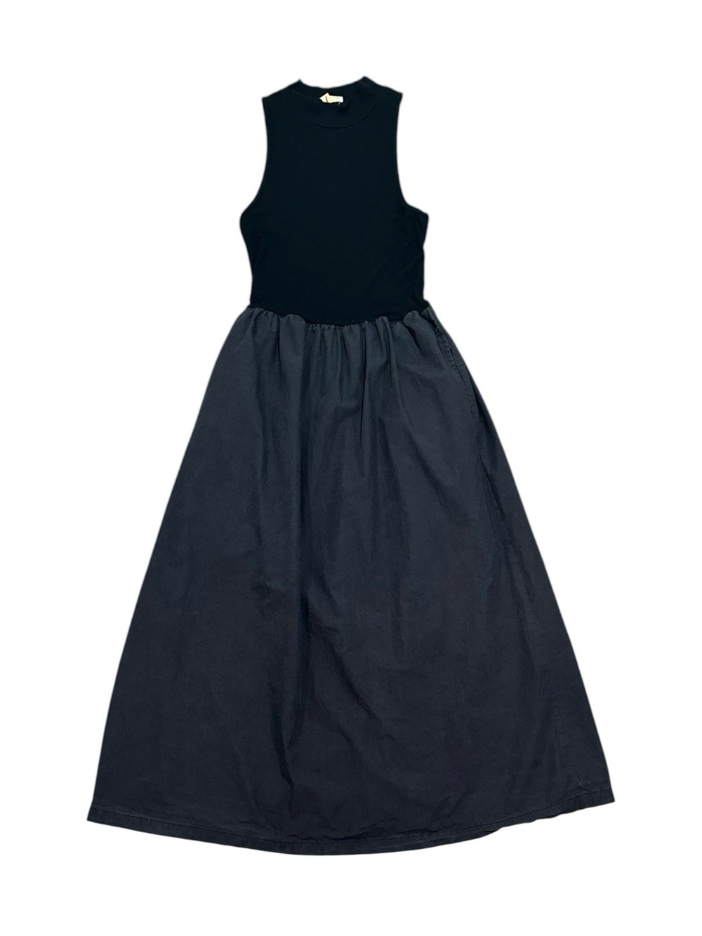 Karlie. Black Sleeveless Mock Neck Maxi Dress